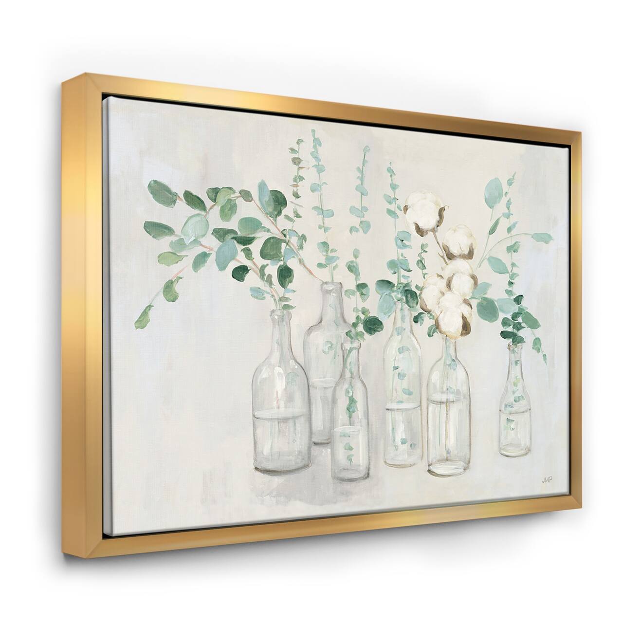 Designart - Beautiful Flower Composition - Cottage Canvas in Gold Frame